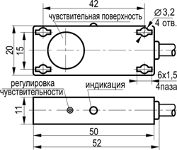 Габариты CSN I06P5-32P-10-LZ